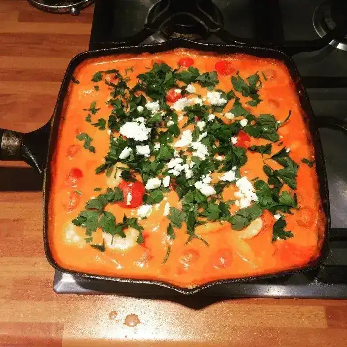Гаридес Саганаки (Креветки по-гречески)