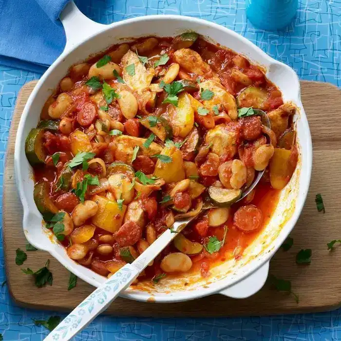 Легкая испанская курица