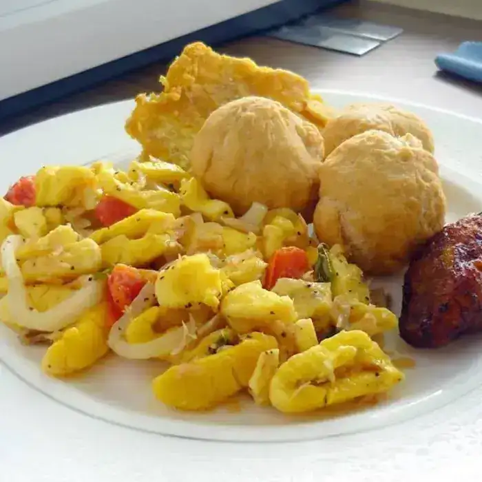 Соленая треска с акки